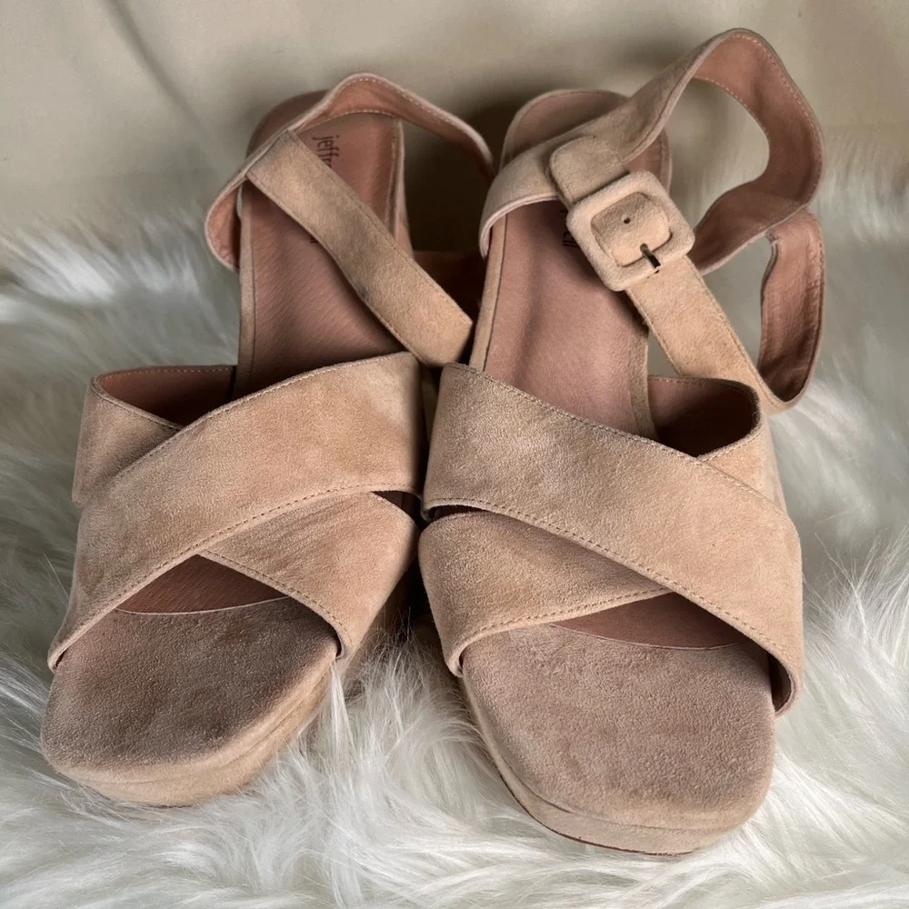Jeffrey Campbell Tan Platform Sandals